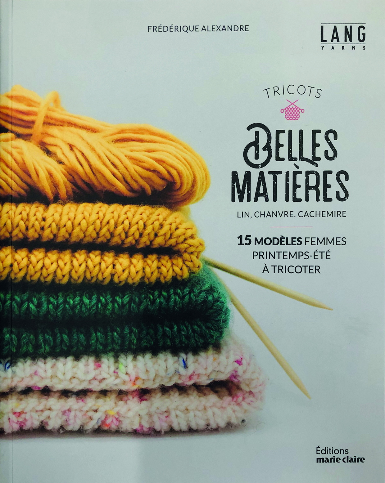 LANGYARNS Livres Belles Matières de Editions Marie Claire